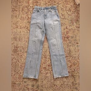 Abercrombie & Fitch, ultra-high rise, straight denim, size 26